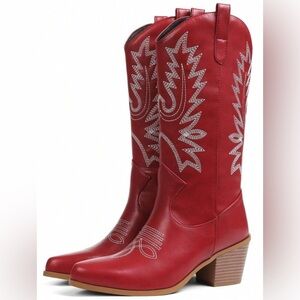 Red Western Women's Boots